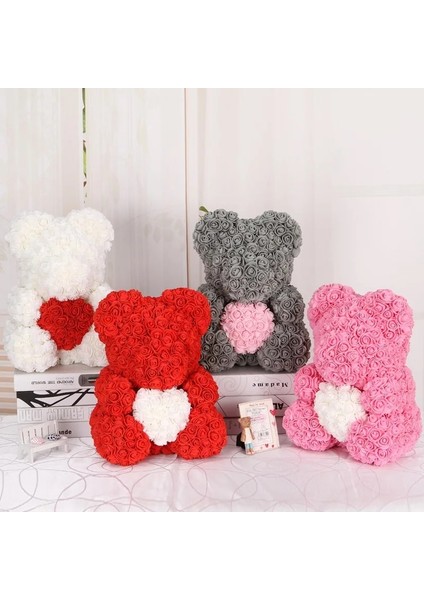 Stil 5 200 Parça 50/100/200 Parça Oyuncak Ayı Güller 3 cm Köpük Düğün Dekoratif Noel Dekor Ev Için Diy Hediyeler Kutusu Yapay Çiçekler (Yurt Dışından)