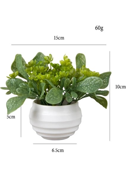19 Mini Yapay Çiçekler Bitkiler Bonsai Masa Süsü Küçük Simüle Ağaç Saksı Bitkileri Sahte Çiçekler Ofis Masası Saksı Süs Ev (Yurt Dışından)