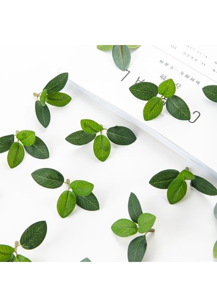 Kahve 50PC Yapay Çiçekler Ipek Çay Yaprağı Sahte Bitkiler Dıy Karalama Defteri Şeker Kutusu Düğün Gelin Buketi Noel Ev Partisi Dekorasyon (Yurt Dışından) fırsatları