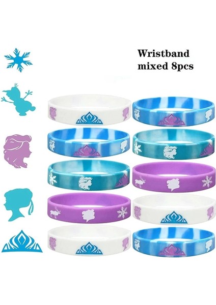 Bileklik-8pcs 3 Katmanlı Cupcake Standı Kek Dekorasyon Süsler Anna Elsa Prenses Çocuk Doğum Günü Partisi Bebek Duş Için Yeni Dondurulmuş 2 Parti Malzemeleri (Yurt Dışından)