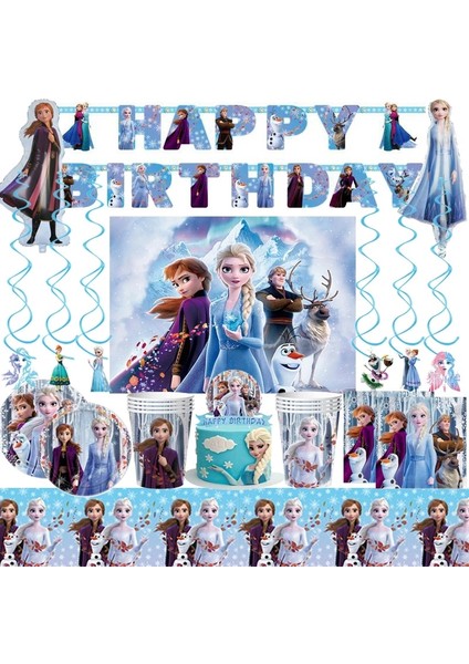 Bileklik-8pcs 3 Katmanlı Cupcake Standı Kek Dekorasyon Süsler Anna Elsa Prenses Çocuk Doğum Günü Partisi Bebek Duş Için Yeni Dondurulmuş 2 Parti Malzemeleri (Yurt Dışından) modelleri