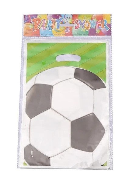 Hediye Çantası 10 Adet Futbol Tema Parti Malzemeleri Doğum Günü Partisi Süslemeleri Tek Kullanımlık Sofra Kağıt Tabak Bardak Saman Afiş Erkek Bebek Duş Dekor (Yurt Dışından)