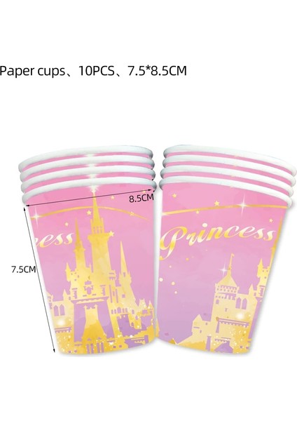 10 Adet Pembe Bıçaklar Disney Prenses Kale Pembe Doğum Günü Partisi Malzemeleri Plakalar Peçeteler Masa Örtüsü Kızlar Için Bebek Duş Düğün Parti Dekorasyon (Yurt Dışından)