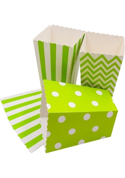 Mutil Yeşil Yeni!12 Adet/grup Patlamış Mısır Kutusu/fincan Pembe Tema Parti Dekorasyon Çocuklar Için Mutlu Doğum Günü Noel Düğün Parti Bebek Duş Malzemeleri (Yurt Dışından)