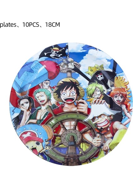 FORK-10PCS Tek Parça Doğum Günü Partisi Olay Malzemeleri Anime Figürü Luffy Ace Kağıt Bardak Tabak Peçete Bebek Duş Festivali Dıy Parti Süslemeleri (Yurt Dışından) indirimleri