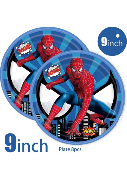 Patlamış Mısır Kutusu-6 Adet Yeni Örümcek Adam Parti Süslemeleri Tek Kullanımlık Sofra Kağıt Torba Masa Örtüsü Kek Topper Bebek Duş Çocuklar Doğum Günü Partisi Malzemeleri (Yurt Dışından) indirimleri