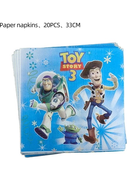 7 Inç Plaka-10 Adet Karikatür Oyuncak Hikayesi Parti Dekorasyon Tek Kullanımlık Sofra Kağıt Plat Zemin Buzz Lightyear Balonlar Çocuklar Doğum Günü Partisi Malzemeleri (Yurt Dışından)
