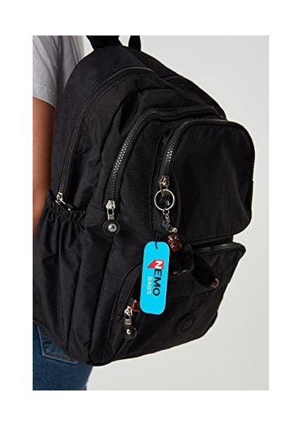 Sırt Çantası Crinkle Suya Dayanıklı Kumaş Laptop Bölmeli Seyahat Çantası Spor Çanta, 14 Inç (Orta Boy)/16 Inç (Büyük Boy) modelleri