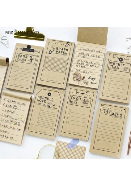 Cornell Notu Diğer 50 Adet/paket Vintage Kraft Kağıt Defter Notu Mesaj Gündem 2020 Planlayıcısı Organizatör Ev Dekorasyon Hedefleri Planlayıcısı Malzemeleri (Yurt Dışından)