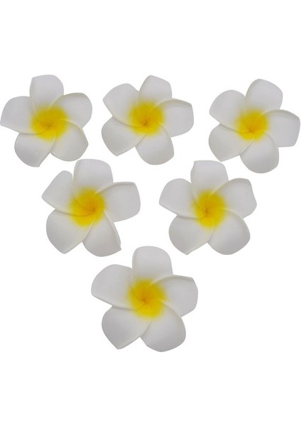 H01 7 cm 10 Adet/grup 5-9 cm Hawaii Frangipani Pe Köpük Yapay Çiçek Dıy Çelenk Headdress Çiçekler Düğün Dekorasyon Parti Malzemeleri (Yurt Dışından)