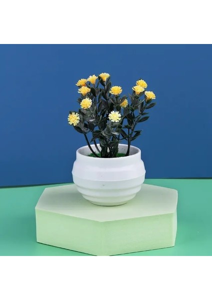 Mini Yeni Mini Yapay Bitki Bonsai Küçük Simüle Ağaç Saksı Bitkileri Sahte Çiçekler Ofis Masası Saksı Süsler Ev Bahçe Dekor (Yurt Dışından)