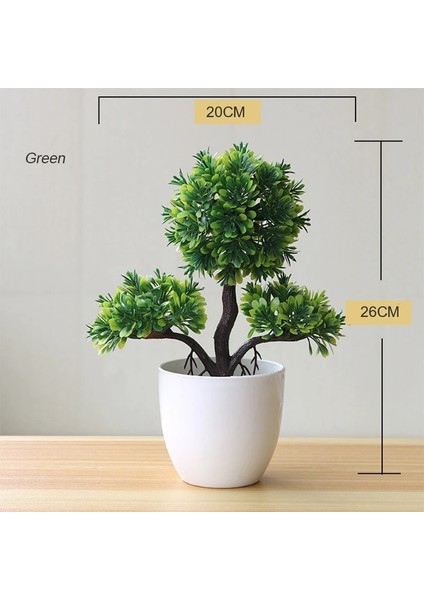 Mini Yeni Mini Yapay Bitki Bonsai Küçük Simüle Ağaç Saksı Bitkileri Sahte Çiçekler Ofis Masası Saksı Süsler Ev Bahçe Dekor (Yurt Dışından)
