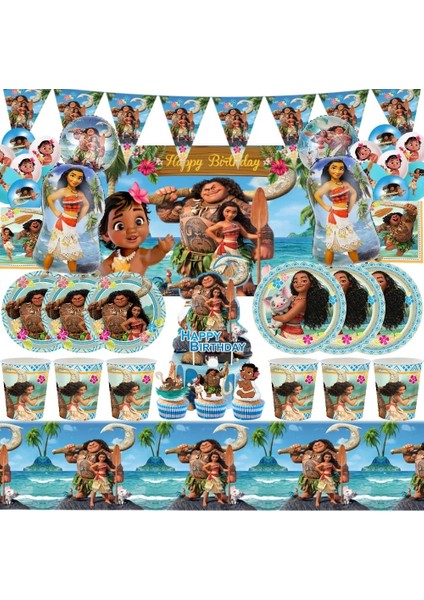 Balon Seti-5-7 Adet Disney Moana Doğum Günü Partisi Dekorasyon Moana Maui Balonlar Tek Kullanımlık Sofra Arka Planında Bebek Duş Çocuk Kız Parti Malzemeleri (Yurt Dışından) fiyatları