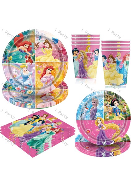 Balonlar5-6 Adet Disney Prenses Parti Süslemeleri Karışık Rapunzel Prenses Tek Kullanımlık Sofra Plakaları Balonlar Banner Kızlar Için Doğum Günü Partisi (Yurt Dışından) modelleri