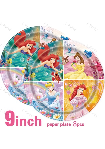Balonlar5-6 Adet Disney Prenses Parti Süslemeleri Karışık Rapunzel Prenses Tek Kullanımlık Sofra Plakaları Balonlar Banner Kızlar Için Doğum Günü Partisi (Yurt Dışından) fırsatları
