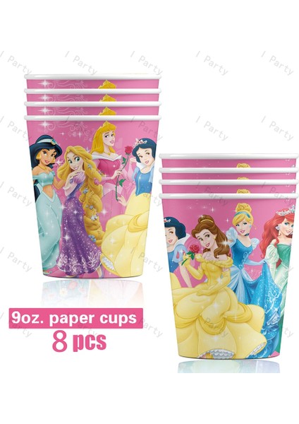 Balonlar5-6 Adet Disney Prenses Parti Süslemeleri Karışık Rapunzel Prenses Tek Kullanımlık Sofra Plakaları Balonlar Banner Kızlar Için Doğum Günü Partisi (Yurt Dışından) indirimleri