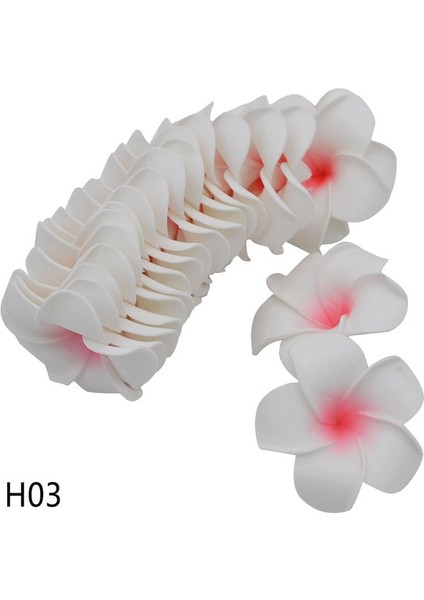B-H03 6 cm 30 Adet 5/6/7/8/9 cm Pe Köpük Plumeria Çiçekler Dıy Yapay Çelenk Headdress Frangipani Yumurta Çiçek Kafaları Hawaii Düğün Dekor (Yurt Dışından)