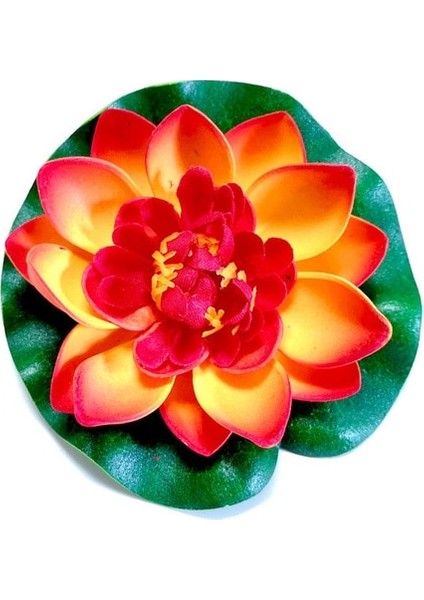 10 cm Turuncu 10/17/28/40/60 cm Lotus Yapay Çiçek Yüzen Sahte Lotus Bitki Gölet Bahçe Dekor Için Gerçekçi Nilüfer Mikro Peyzaj (Yurt Dışından)
