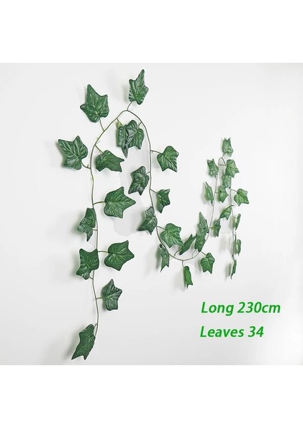 Parthenocissus 230 cm Bırakın Yapay Bitki Sarmaşık 1 Adet Yeşil Ipek Yapay Asılı Sarmaşıklar Yaprak Bitkiler Sarmaşıklar Diy Duvar Yeşil Düğün Dekorasyon Bırakır (Yurt Dışından)