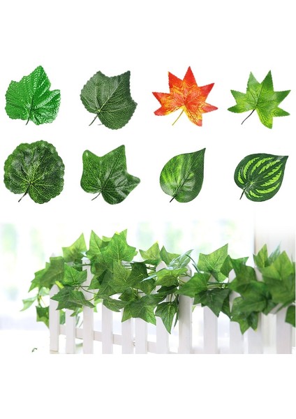 Parthenocissus 230 cm Bırakın Yapay Bitki Sarmaşık 1 Adet Yeşil Ipek Yapay Asılı Sarmaşıklar Yaprak Bitkiler Sarmaşıklar Diy Duvar Yeşil Düğün Dekorasyon Bırakır (Yurt Dışından)