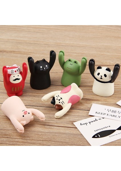 Kırmızı 1 Adet Kawaii Hayvanlar Fotoğraf Tutucu Masa Numarası Tutucu Isim Kartı Yer Kartı Kartpostal Standı Raf Süsler Ofis Dekorasyon Düğün (Yurt Dışından) fiyatları