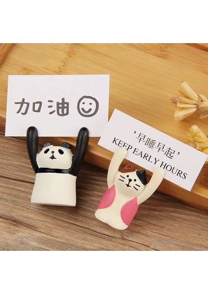 Kırmızı 1 Adet Kawaii Hayvanlar Fotoğraf Tutucu Masa Numarası Tutucu Isim Kartı Yer Kartı Kartpostal Standı Raf Süsler Ofis Dekorasyon Düğün (Yurt Dışından) indirimleri