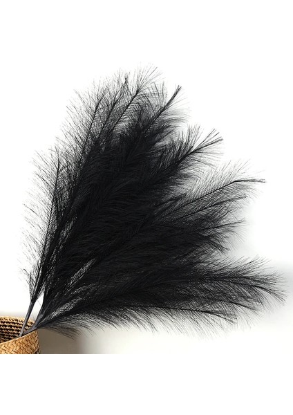 Siyah 122 cm 1 Pc Yapay Pampas Çim Sahte Sazlık Dekor Vazo Dolgular Sonsuz Çiçek Dekor Centerpieces Düğün Kemer Çiçek Sahte Bitkiler (Yurt Dışından)