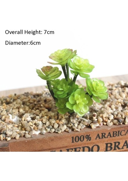 Yeşil 11TOU x IANRENKE Yeşil Yapay Succulents Bitkiler Ev Bahçe Yatak Odası Balkon Masaüstü Masa Mini Bonsai Düğün Parti Dekorasyon Sahte Bitkiler (Yurt Dışından)