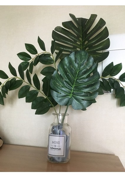 ZY446 10 Adet 10-20 Adet Yapay Bitkiler Tropikal Monstera Palmiye Yaprakları Hawaii Tema Parti Dekoru Için Simülasyon Yaprak Ev Bahçe Sahte Yapraklar (Yurt Dışından)