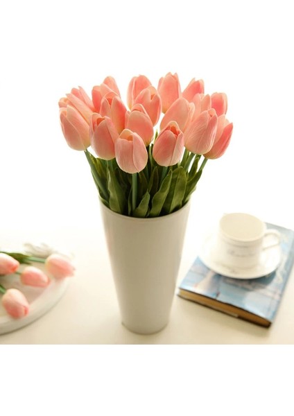 5PCS-COLOR10 5 Adet Lale Pu Yapay Çiçek Gerçek Dokunmatik Buket Sahte Çiçekler Düğün Dekorasyon Bahar Parti Dıy Ev Bahçe Malzemeleri Için (Yurt Dışından)