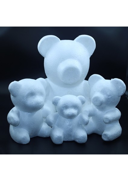 20 cm skinny Ayı Çok Boyutlu 1 Adet Strafor Köpük Ayı Beyaz Zanaat Topu Dıy Noel Partisi Dekorasyon Hediye (Yurt Dışından) fiyatları