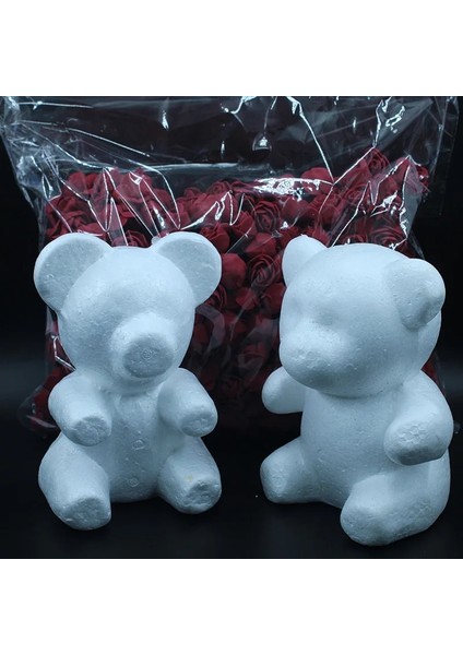 20 cm skinny Ayı Çok Boyutlu 1 Adet Strafor Köpük Ayı Beyaz Zanaat Topu Dıy Noel Partisi Dekorasyon Hediye (Yurt Dışından) indirimleri