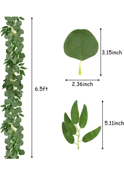 Söğüt Vines ile 2 Mbeyaz Yapay Ipek Sahte Çiçekler Çelenk Şakayık Okaliptüs Bitkiler Asma Düğün Ev Partisi Bahçe Zanaat Kemer Dekor Için Asılı (Yurt Dışından)