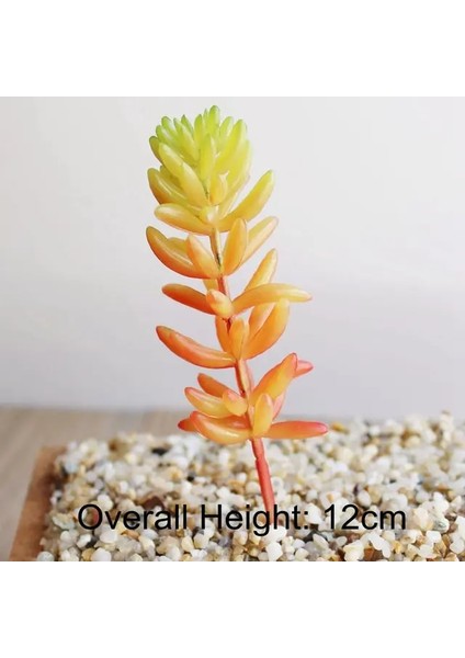 Sonbahar Fo Shou Cao Yeşil Yapay Succulents Bitkiler Ev Bahçe Yatak Odası Balkon Masaüstü Masa Mini Bonsai Düğün Parti Dekorasyon Sahte Bitkiler (Yurt Dışından)
