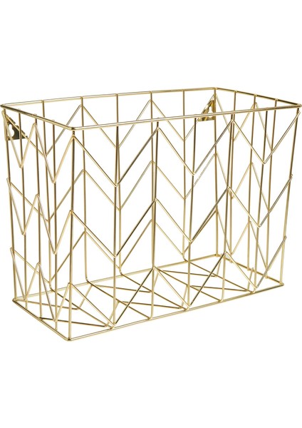 File Organizer, Gold) - U Brands Hanging File Desk Organiser, Wire Metal, Gold