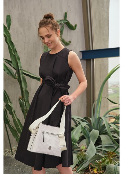 Beyaz U.s. Polo Assn. Kadın Omuz Çantası US8413