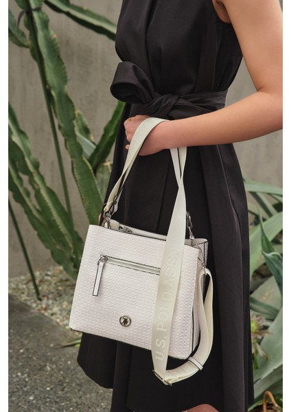 Beyaz U.s. Polo Assn. Kadın Omuz Çantası US8413 fiyatları