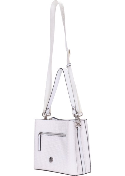 Beyaz U.s. Polo Assn. Kadın Omuz Çantası US8413 fırsatları
