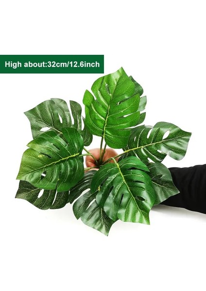 Fern LEAVE-038 Yapay Eğreltiotu Bitkileri Duvar Dekorasyonu Yaprak Aksesuarları Kaplumbağa Arka Yaprak Farsça Yeşil Bitki Duvar Aksesuarları Ev Dekorasyon (Yurt Dışından)