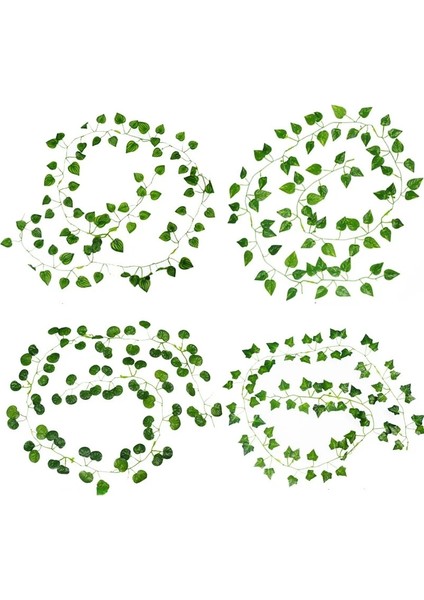x i Gua Yapay Bitkiler Simüle Yeşil Yaprak Simüle Sarmaşık Yaprak Sarmaşık Şerit Pseudogreen Yaprak Asma Ev Dekorasyon Aksesuarları (Yurt Dışından)