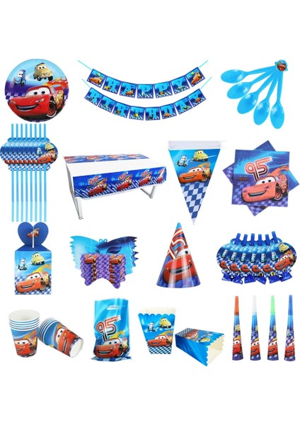 Çanta E-1 Adet Disney Arabalar Doğum Günü Partisi Süslemeleri Çocuklar Favor Yıldırım Mcqueen Kağıt Bardaklar Tabaklar Bebek Duş Tek Kullanımlık Sofra Malzemeleri (Yurt Dışından)