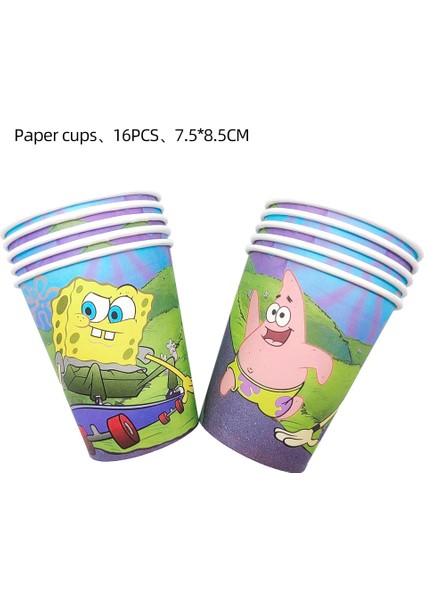 NAPKINS-10PCS Ücretsiz Özelleştirme Sünger Bob Tema Arka Plan Parti Malzemeleri Doğum Günü Banner Lateks Balon Dekorasyon Kek Topper Çocuk Oyuncakları (Yurt Dışından) indirimleri