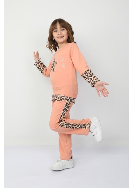 Kız Çocuk Leopar Yıldızlı Takım 37037 fiyatları
