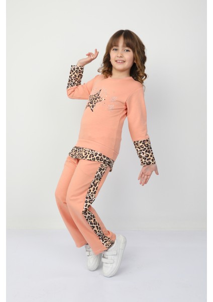 Kız Çocuk Leopar Yıldızlı Takım 37037 modelleri