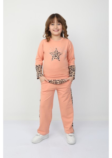 Kız Çocuk Leopar Yıldızlı Takım 37037 fırsatları