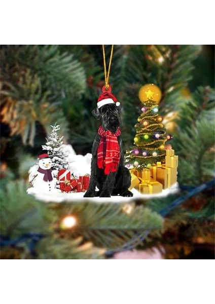 Bir Noel Kolye Cadı Şapkası Köpek Keçe Asılı Dekorasyon Ayarlanabilir Cadılar Bayramı Şapka Damla Süsler Parti Dekoratif Malzemeleri 2g (Yurt Dışından)