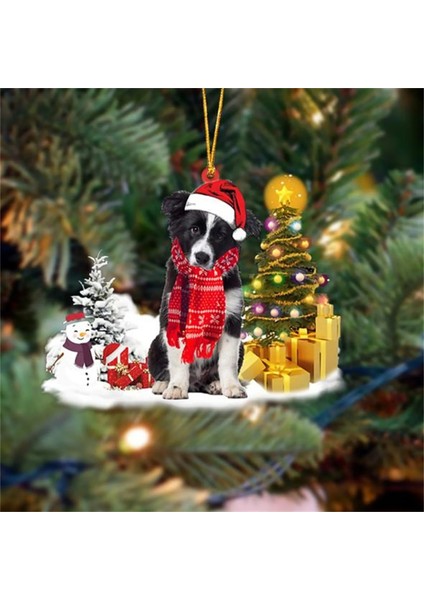 Bir Noel Kolye Cadı Şapkası Köpek Keçe Asılı Dekorasyon Ayarlanabilir Cadılar Bayramı Şapka Damla Süsler Parti Dekoratif Malzemeleri 2g (Yurt Dışından)