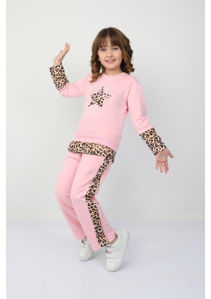 Kız Çocuk Leopar Yıldızlı Takım 37037 modelleri