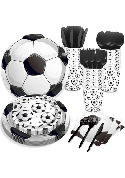 20 Adet Balonlar Futbol Doğum Günü Tek Kullanımlık Masa Örtüsü Futbol Parti Tek Kullanımlık Sofra Setleri Çocuk Boys Mutlu Futbol Doğum Günü Partisi Malzemeleri (Yurt Dışından) fırsatları