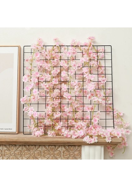 Gül Kırmızı 180 cm Yapay Sakura Çiçek Asma Düğün Arch Ev Noel Partisi Şömine Dekorasyon Ipek Kiraz Çiçeği Duvar Asmak Çelenk (Yurt Dışından) fırsatları